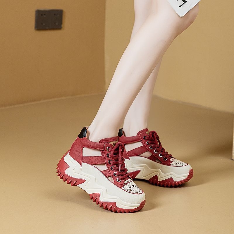 Women Shoes Size Chart - Zapatillas deportivas casuales de plataforma gruesa