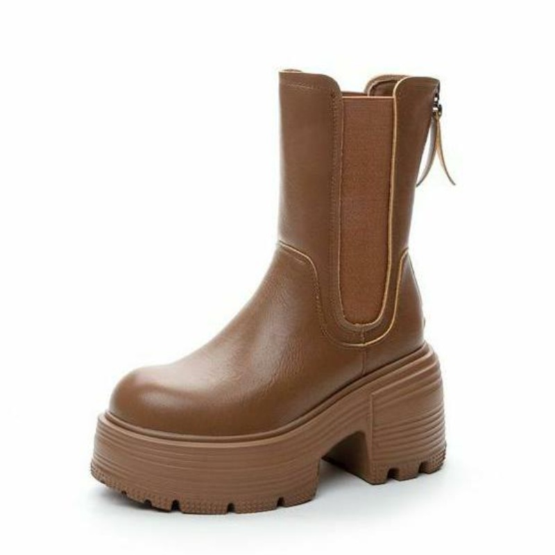 Women'S Shoes High Arch Support - 9cm nuevo romo cuero genuino tobillo