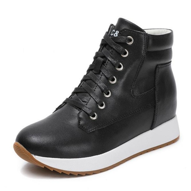 Wedge Heeled Sneaker - Botines tobilleros de piel auténtica de