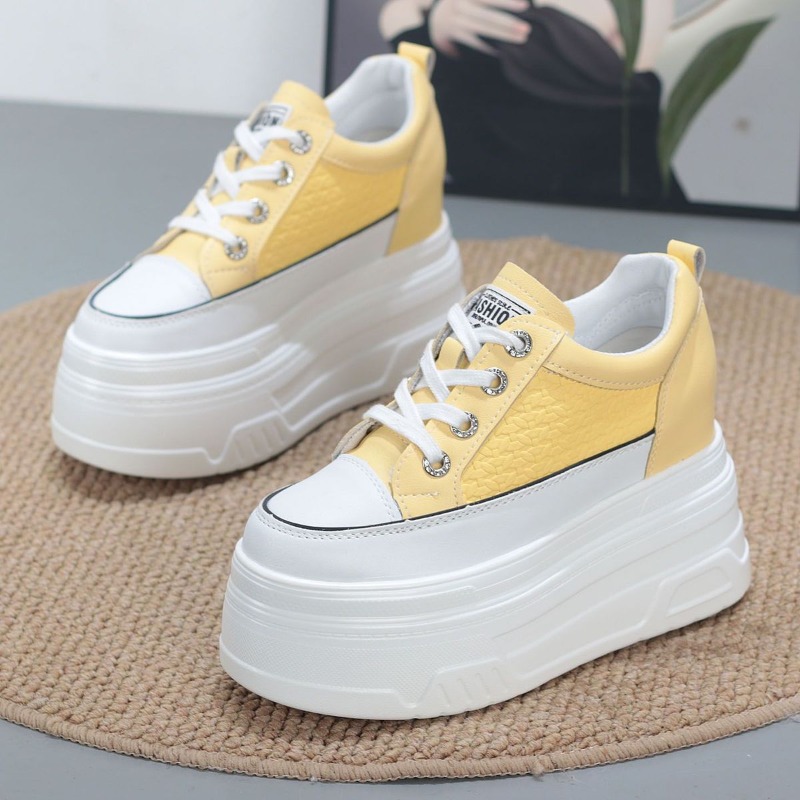 Wedge Heeled Sneaker - Nuevas Zapatillas Vulcanizadas de Plataforma con