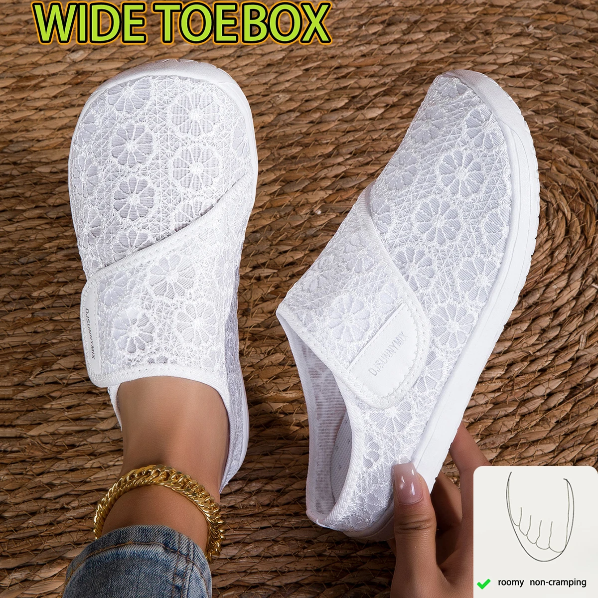 Women'S Shoes For Wide Feet - DJSUNNYMIX Zapatos Ortopédicos Casuales de Verano