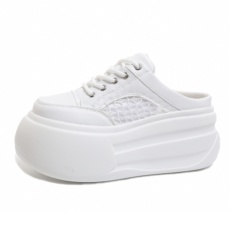 Wedge Heeled Sneaker - Sandalias de Plataforma con Cordones para