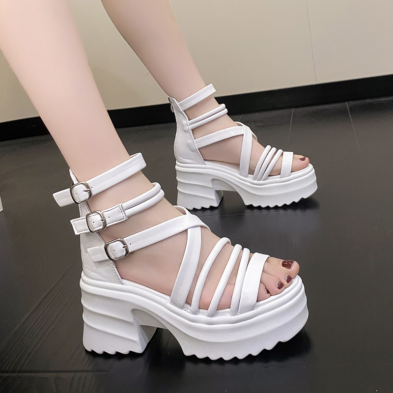 Wedge Heeled Sneaker - Sandalias de tacón de cuña de