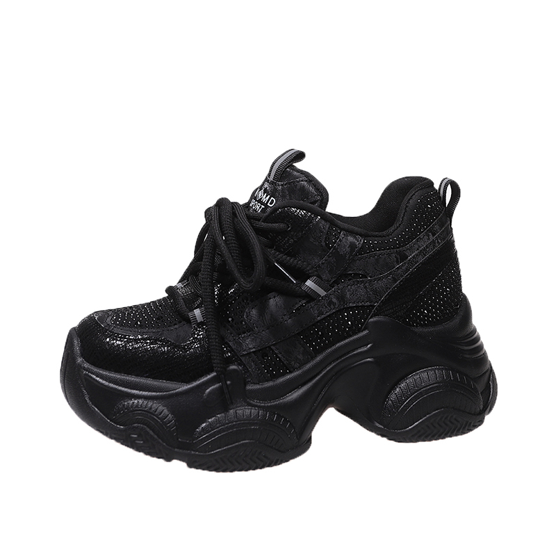 Wedge Heeled Sneaker - Zapatillas Chunky de Mujer de 8CM,