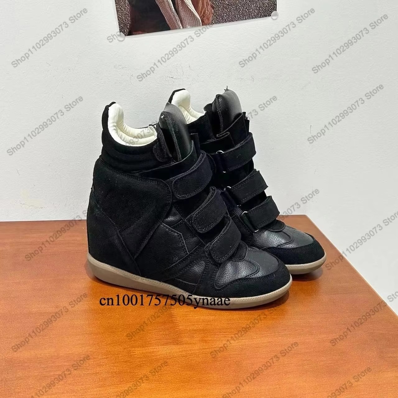 Wedge Heeled Sneaker - Zapatillas de deporte de caña alta