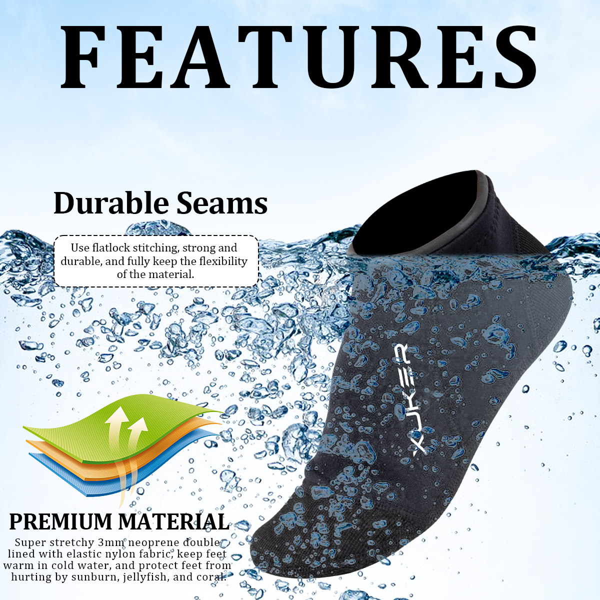 Calcetines de neopreno de 3mm  - Women'S Shoes Neuropathy reseña y precio