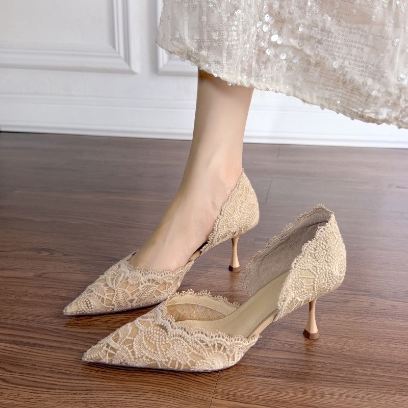Zapatos de tacón alto de encaj - Women Shoes Model reseña y precio