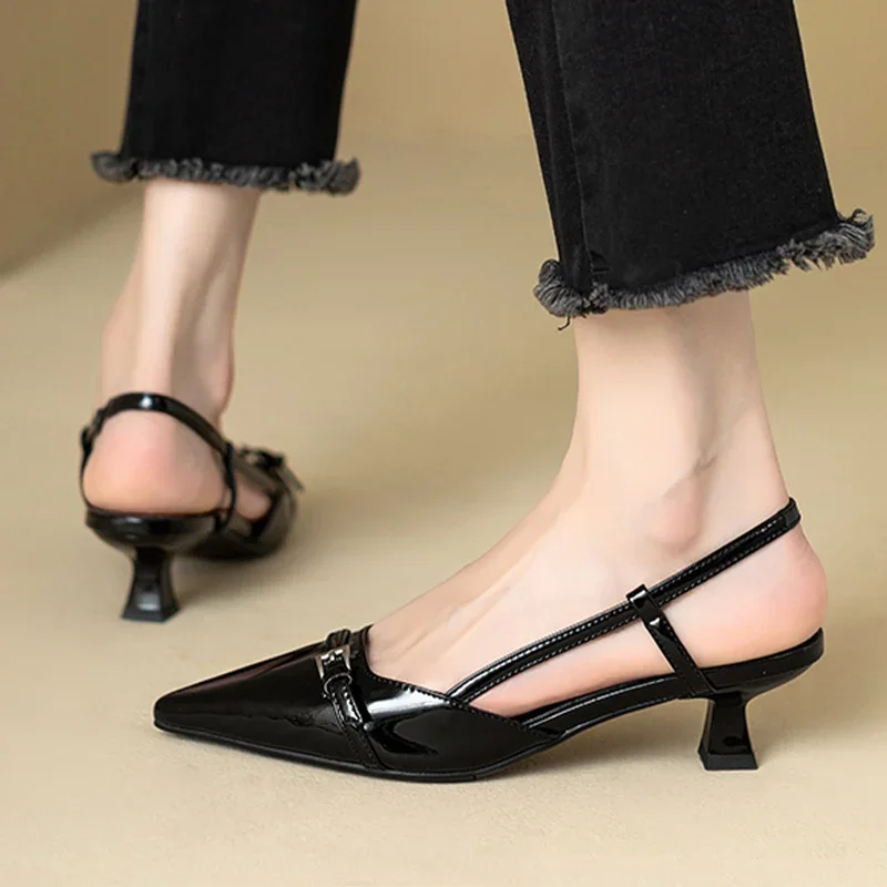 Sandalias de tacón medio sexy  - Women Shoes Ysl reseña y precio
