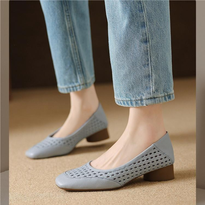 Zapatos de tacón alto huecos d - Women Shoes Model reseña y precio