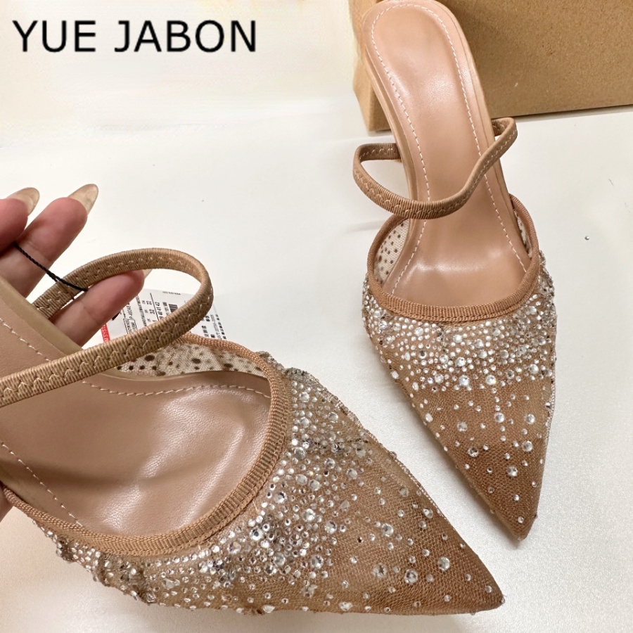 Sandalias de tacón alto con di - Women Shoes Ysl reseña y precio