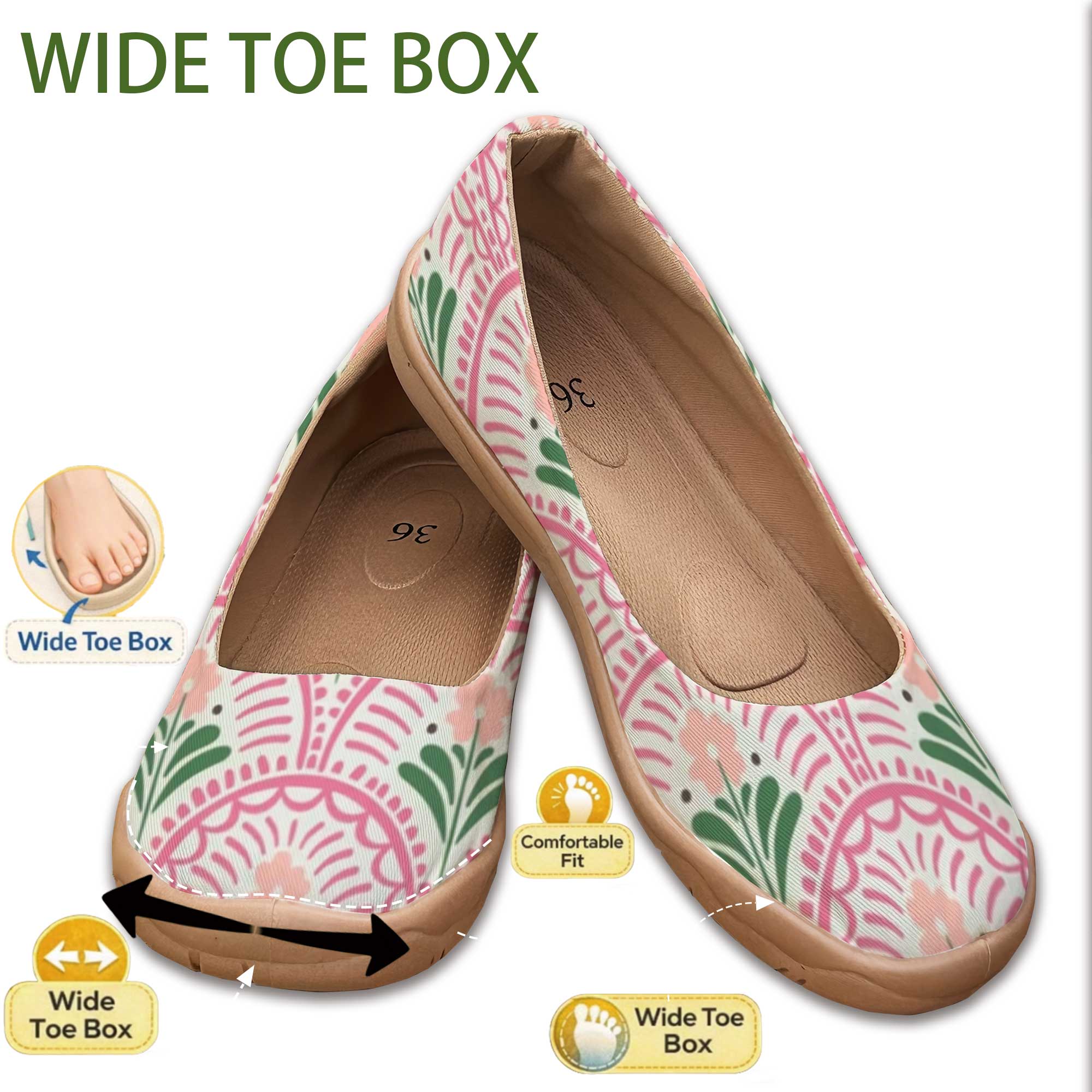 Zapatos de Mujer Estilo Bohemi - Women'S Shoes For Wide Feet reseña y precio