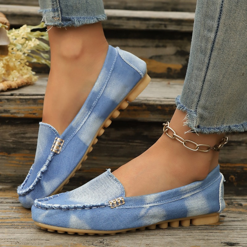 Mocasines de Mezclilla Azul Cl - Loafer Flat Women reseña y precio